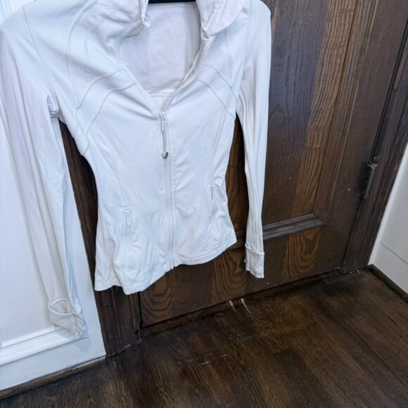 Lululemon White Quarter Zip Jacket Size 2 - Picture 3 of 5